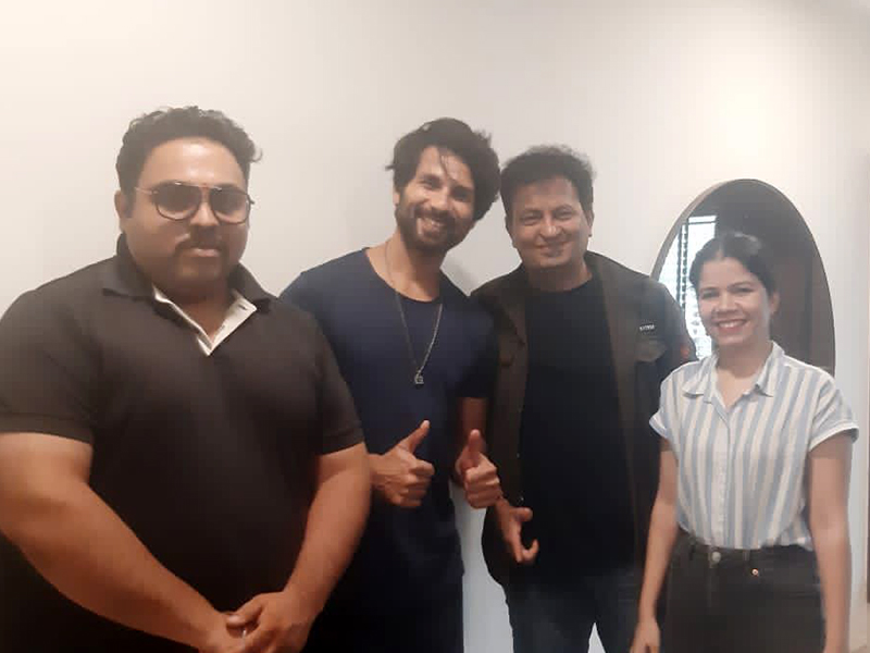 Film script session with Shahid Kapoor 