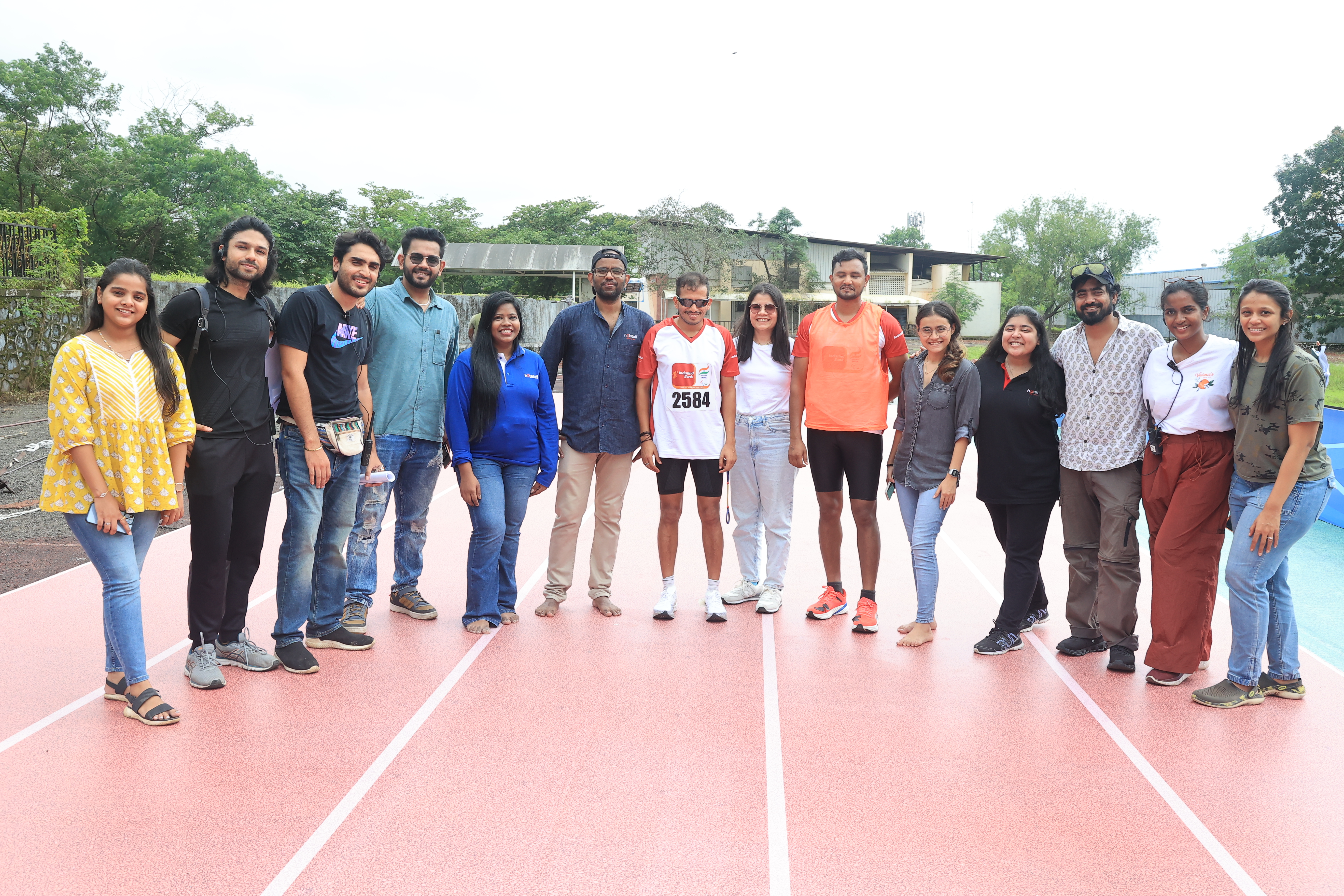 Advertisement shoot with Paralympic champions